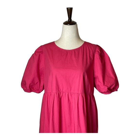 Peter Som Magenta/Red Midi Dress - Picture 6 of 11